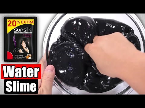 [ASMR] WATER SLIME👅💦🎧 How to make Water Slime with Sunsilk Shampoo without White Glue