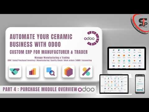 Ceramic Business Purchase Management | Vendor & Raw Material Buying | Odoo ERP | Part 4