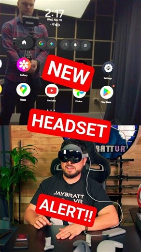 We got that NEW VR HEADSET and... #meh #vr #virtualreality #galaxyxr