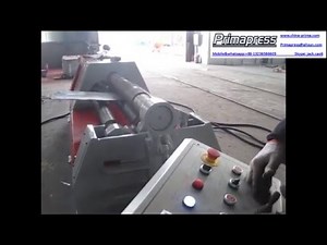 China Prima Brand Sheet metal 4 rolls plate rolling machine , 4 rollers plate bending machine price
