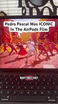 Pedro Pascal was iconic in the AirPods commercial #pedropascal #appleairpods #comedyvideo
