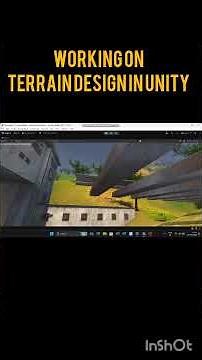 Beautiful terrain design in unity #unityai #cinematic #gamedev #shorts #3dgamedevelopment