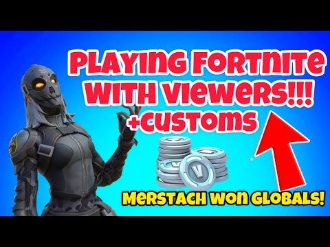 Playing FORTNITE with VIEWERS!!!(JOIN UP!!!) code palmfn #ad