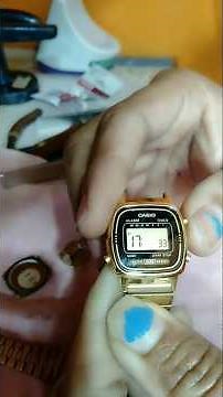 How to Replacement Battery of Casio wrist watch#youtube#watch