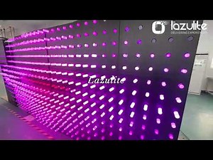 Kinetic DMX LED Tubes | RGB Programmable Tubes wall | Motion Reactive option