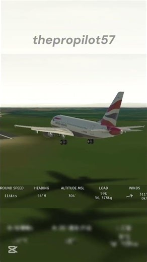 British Airways A318 Landing#landing#a318#britishairways#airbus#aviation#airplane#plane