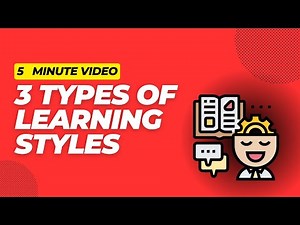 5 minute video / 3 types of LEARNING STYLES