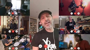 Alejo Stivel reinterpreta su éxito “Rubia” grabado ahora con toda su banda desde sus casas