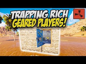 STACKED Geared Players Get TRAPPED and DESTROYED! - Rust Solo Survival Gameplay