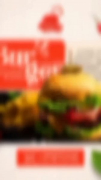 Burger Ad Poster Design in Canva