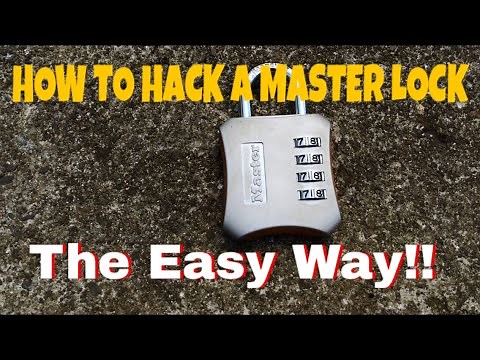 How To Hack A Master Lock 653D Combo THE EASY WAY!!