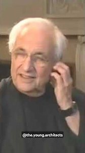 "Frank Gehry’s wisdom for young architects🏛️✨ #FrankGehry #CreativeArchitecture #YoungArchitects