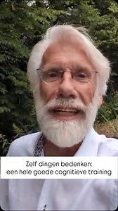 💡Weet u dat 𝘻𝘦𝘭𝘧 𝘯𝘢𝘥𝘦𝘯𝘬𝘦𝘯 (dus zonder hulp van bijvoorbeeld ChatGPT) een hele goede cognitieve training is? 🧠Zelf problemen oplossen is heel belonend en ook nog eens super belangrijk voor het brein! | Erik Scherder