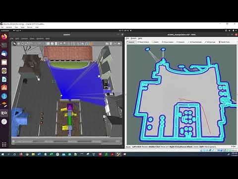 ROS Navigation Stack - Simulated Robot in Gazebo and RViz