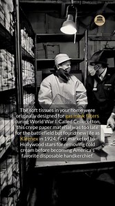 Did you know the first Kleenex tissues were made for gas masks and not for noses? #historyfacts #didyouknow #inventions | Ancienta