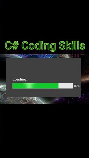How to make ProgressBar in c# using Visual Studio #shorts #coding #codewithharry