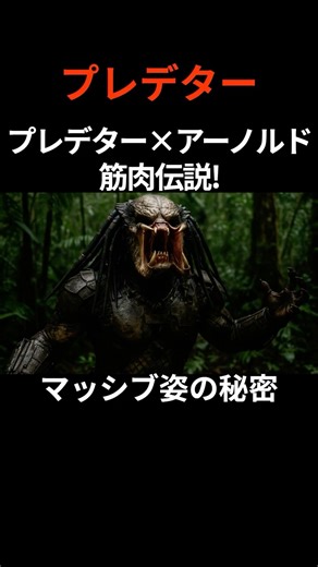 『プレデター』プレデター×アーノルド筋肉伝説！マッシブ誕生の知られざる秘話 #film #movie #映画 #雑学 #トリビア #shorts