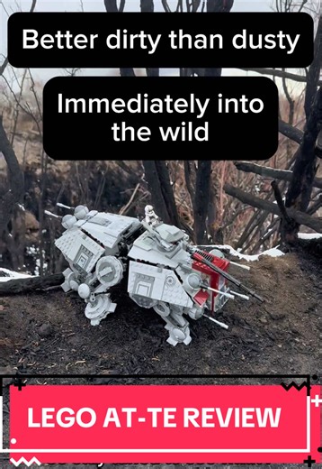 LEGO Star Wars AT-TE review! I finally got around to building my LEGO ATTE after we got a rare snowstorm in the desert. This is set 75337 which retailed at $140 USD. It comes with 8 minifigures including the first ever phase 2 Commander Cody! It’s also the first set to include 3 or more standard phase 2 212th clone troopers. The set is amazing overall. I’ve waiting for this set for years and am wildly excited to do some LEGO photography with it. This All Terrain Tactical Enforcer went straight f