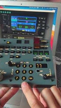 Airbus radio panel on MacBook Air #cockpit #airbus #radio #pilot