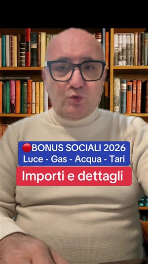 BONUS SOCIALI 2026: Lumi, Gas, Acqua e Tari