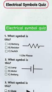 Electrical Symbols Quiz ⚡ | Can You Identify These Circuit Symbols? #shorts #electricalquiz