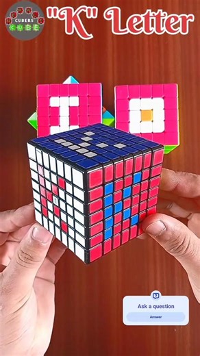 Letter 'K' on Rubik's Cube