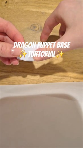 dragon puppet base turtorial #paperdragon #craft #puppet #craft #dragonpuppets #dragonpuppets
