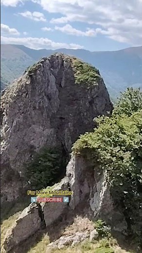Wild Nature Landscape Mountain Panorama hiking in Central Balkan National Park in Bulgaria