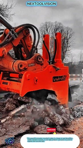 Powerful & Fast: Excavator Mounted Crusher: Next Machine Innovation's Advanced Concrete Crusher