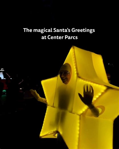 79K views · 246 reactions | Wave to Santa as he passes by on his sleigh  Watch as his sleigh glides past, surrounded by a new troupe of entertainers including dancers, cheeky elves, twinkling stars and a festive saxophonist✨ | Center Parcs UK | Facebook