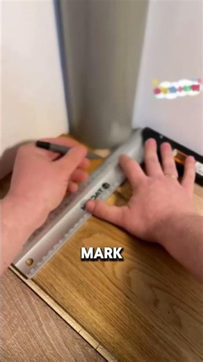 How Is This Cut So Perfect?! 🤯#flooring #DIY #lifehack