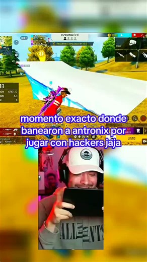 Banearon a Antronix por Jugar con Hackers en Free Fire