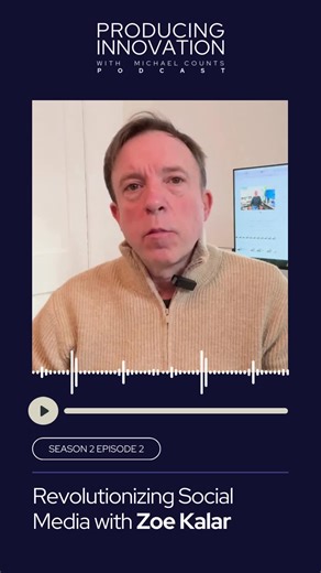 Are you ready to ignite your creative spark? Season 2 of Producing Innovation is live. 🔥 This show is about what happens between the big idea and the breakthrough — not innovation as hype, but innovation as the real-life process of building, creating, leading, and reinventing when things are messy, uncertain, and high stakes. We’re opening with Zoe Kalar , founder & CEO of @weare8app If you’ve ever opened social media and walked away feeling worse — more comparison, more noise, more agitation —