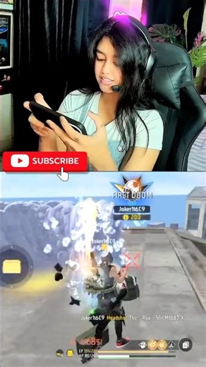 free#newshort#total gaming free fire 6 pro girl part 2,