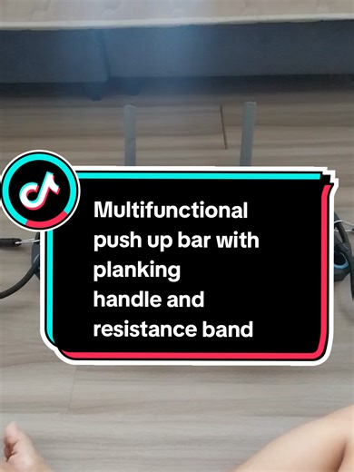 #pushup #all #homeworkout Multifunctional exercise equipment. It has resistance band, planking handle and push up handle bars. Very convenient! Perfect for home workout! The link is in the comment section!
