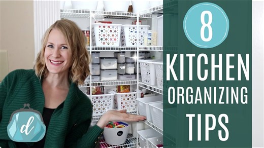 Creative kitchen organizing ideas!💙 Dollar Tree, pantry, DIY mudroom, meal planning, & more!