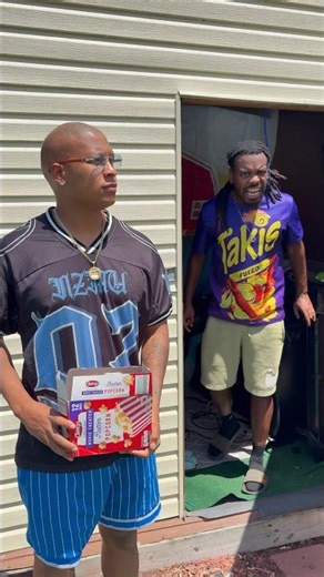 Taki Man gets tricked o out his takis with popcorn! #shorts