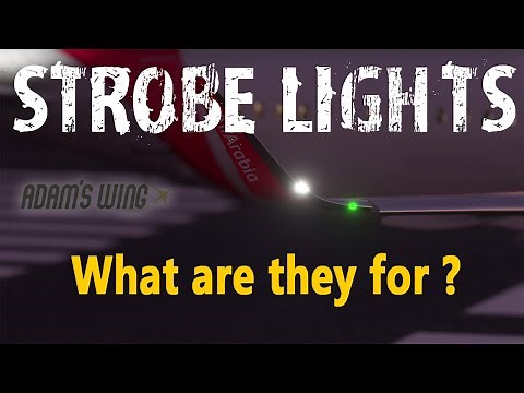 What are strobe lights on an aircraft? What are they for ? #aviation #strobelights