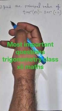 trigonometry functions class xii maths most important questions 2026 class xii maths