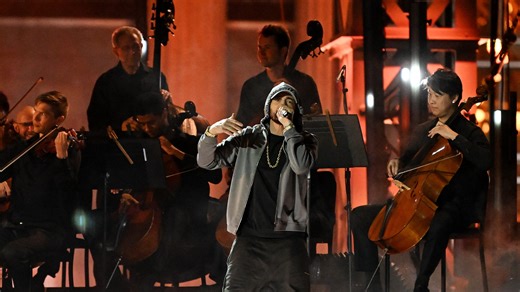 Eminem is in a body bag on cover of 'The Death of Slim Shady'