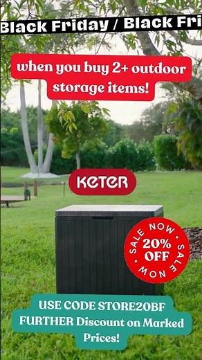 Keter City Box 113L — 20% OFF Black Friday Deal!