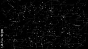 Grid for technological background.Animated electric geometrical lines. Good for techno intro BG.