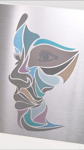 Laser Engrave Color on Stainless Steel with AlgoLaser Alpha MK2 #laserengraving