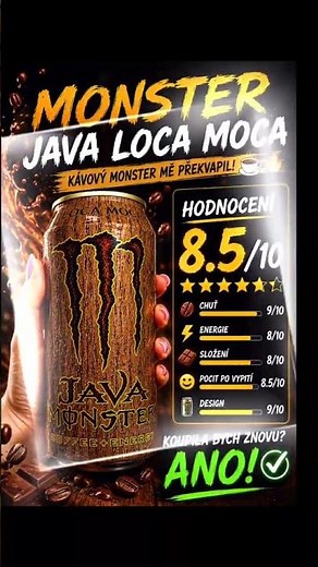 Monster Java Loca Moca ☕🔥 Kávový Monster mě překvapil!