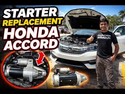 How to Replace Starter on Honda Accord (Clicking Noise Fix)