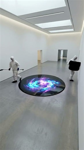 This Floor Transformation is Absolutely Mesmerizing #art #installation #shorts