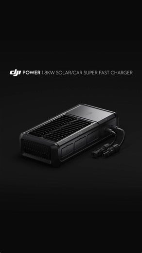 24K views · 241 reactions | Introducing the DJI Power 1.8kW Solar/Car Super Fast Charger! ⚡️ Capable of simultaneous 1200W solar and 600W driving charging, with a smart bidirectional power supply that safeguards your car battery. It provides an efficient in-car energy storage and power system—perfect for both RVs and everyday cars.  #djipower #charger #fastcharge #dji | DJI | Facebook