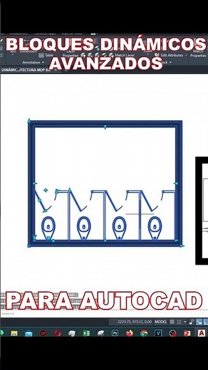 ADVANCED DYNAMIC AUTOCAD BLOCKS | MULTIPLE BATHROOM BLOCK