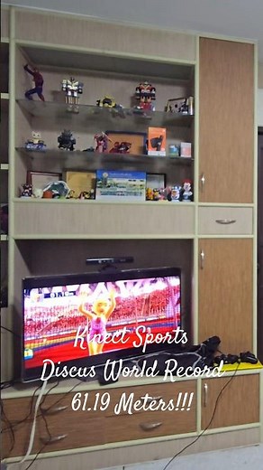 Kinect Sports Discus World Record 61.19 Meters!!!