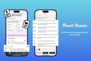FluentStream:AI Conversations(AI generates English dialogue)